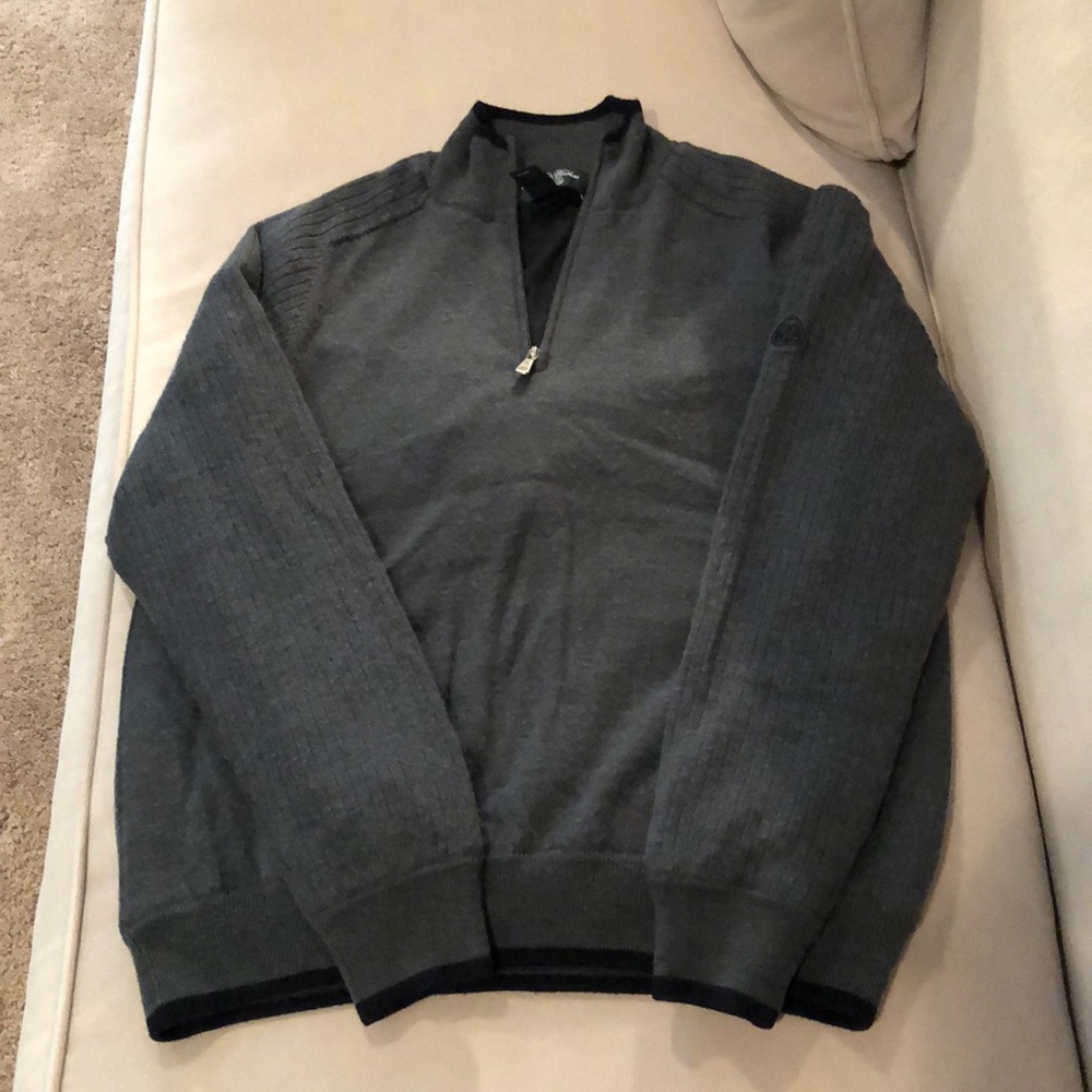 Brooks Brothers’s size med lined 1/4 zip pullover
